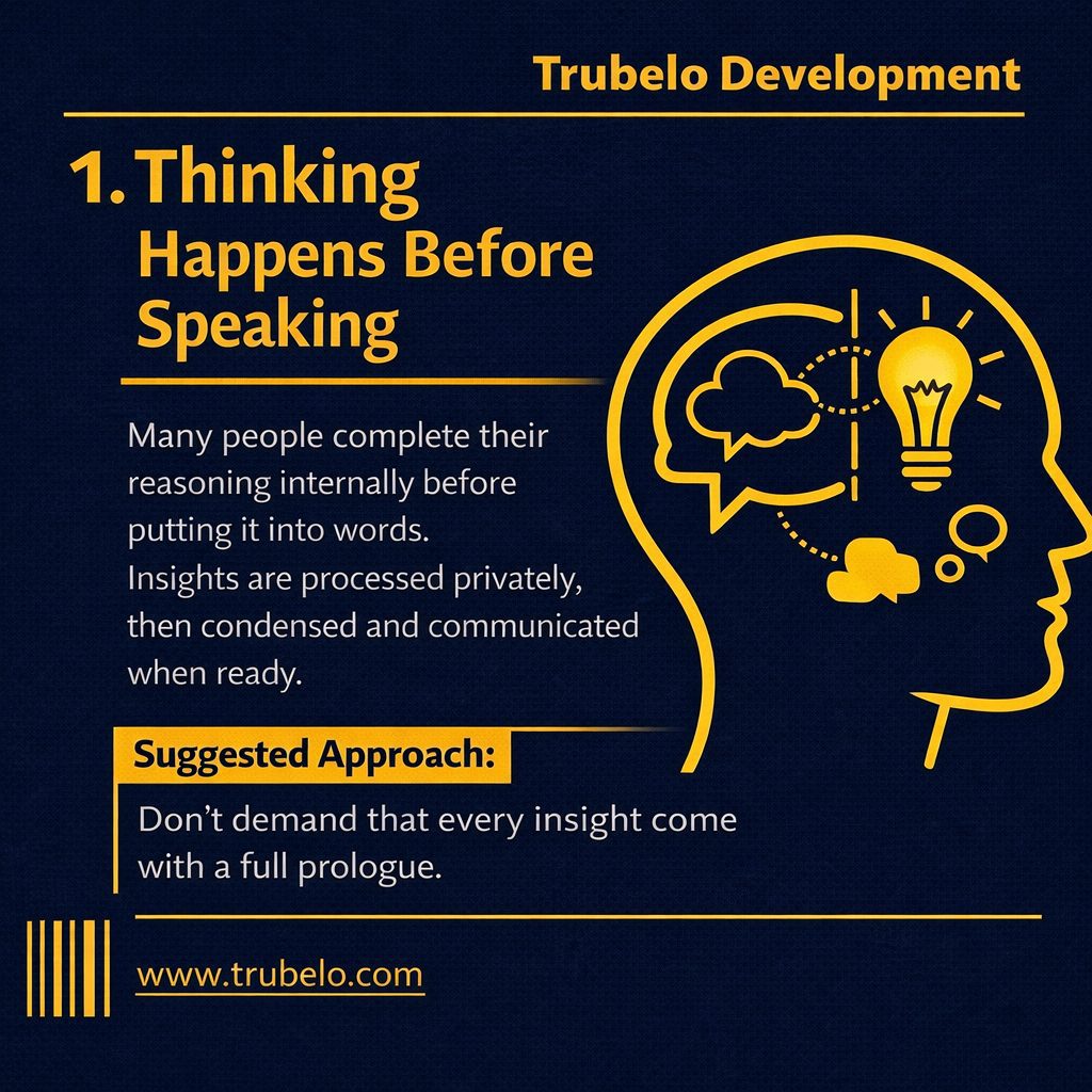 Misconception 1 - Thinking Happens Before Speaking